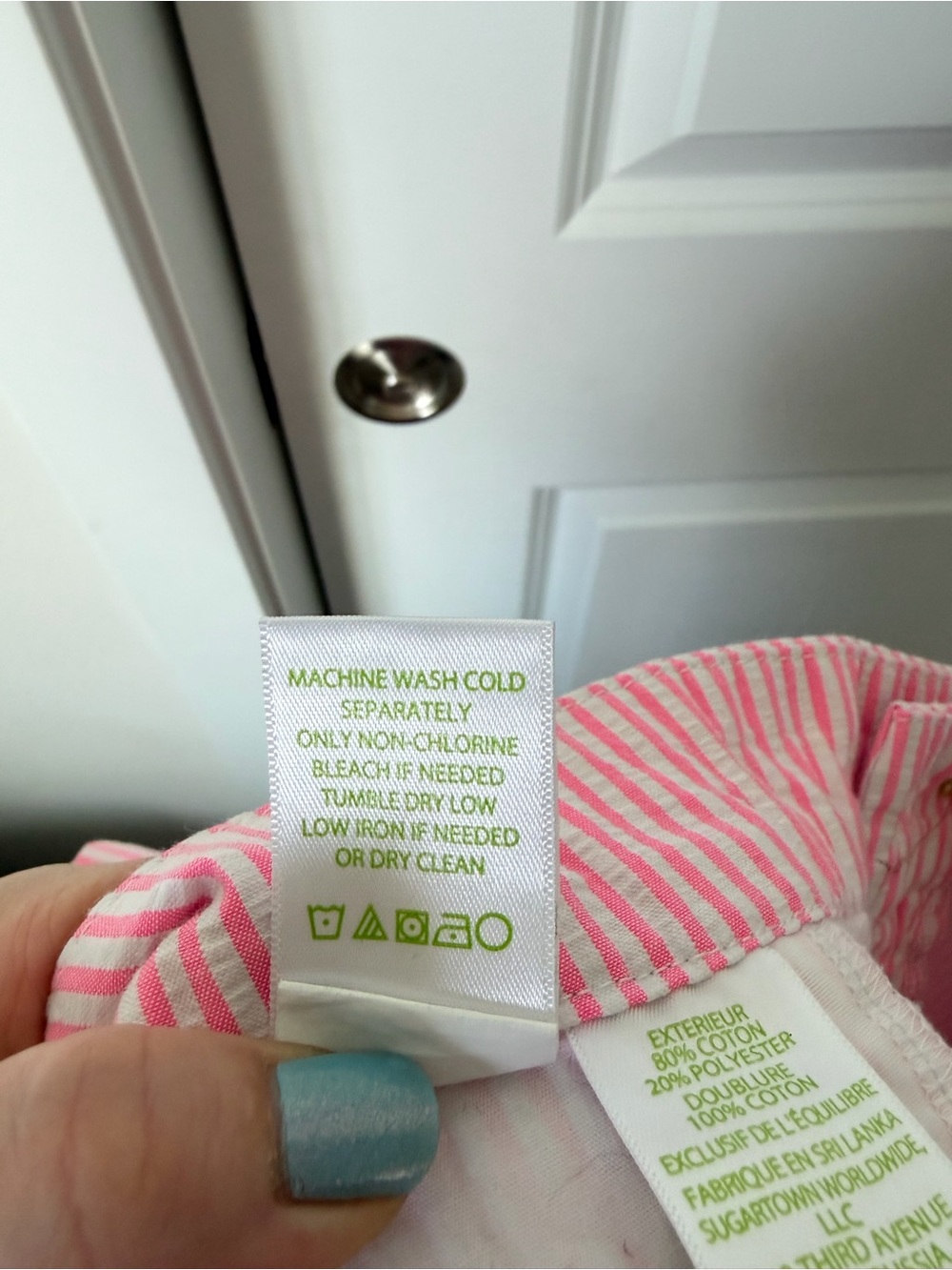 Lilly Pulitzer Kelly Short Size 8 Pink Tropics Seersucker Stripes Summer Beach - Picture 14 of 14